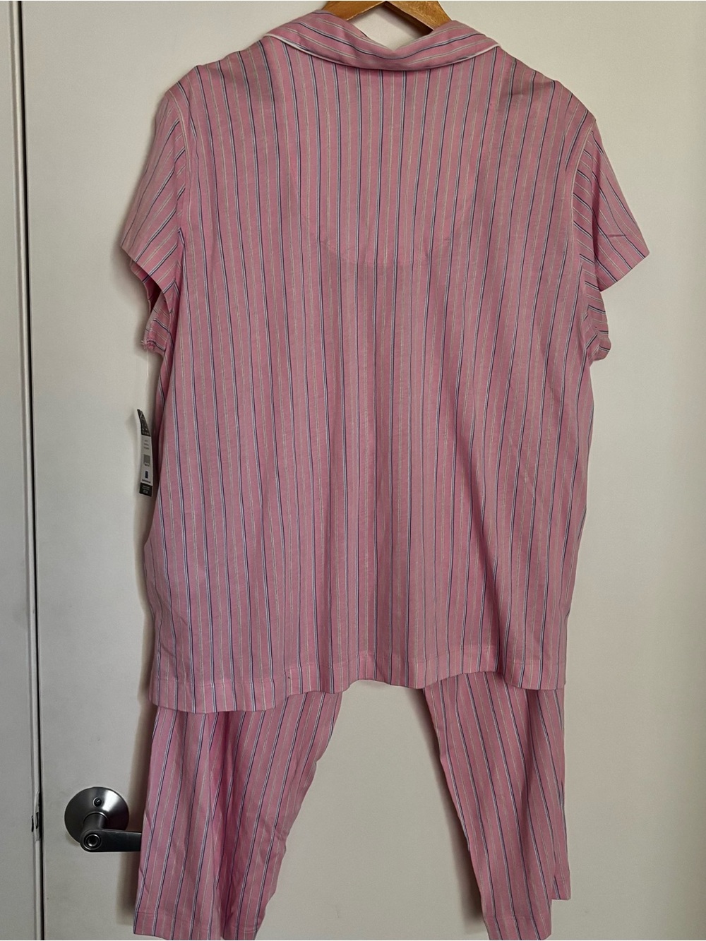 Lauren Ralph Lauren Women’s Sz X-Large Pajama Set Buttons Shirt Capri Pants - Picture 2 of 7